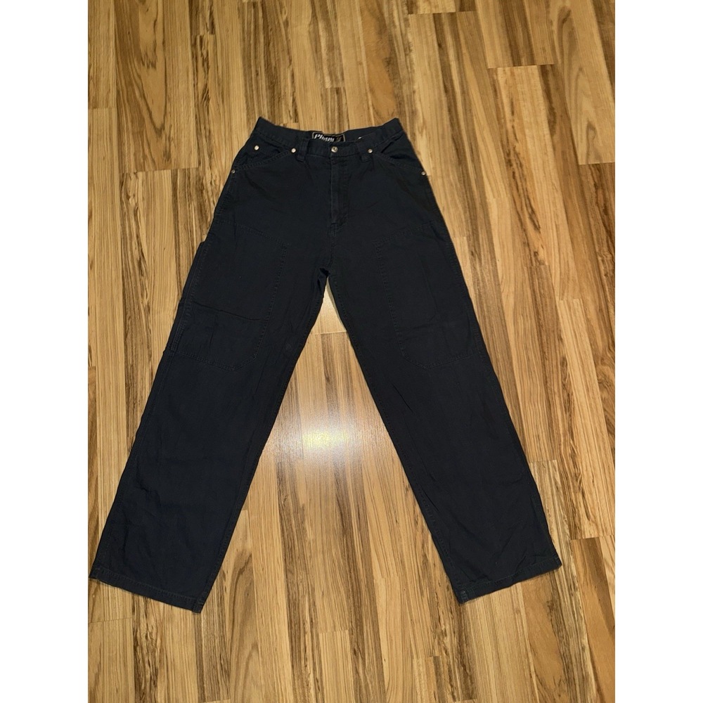 VTG Y2K Plugg Jeans Cargo Pants Men's 32x34 Gray Baggy Wide Leg‎
